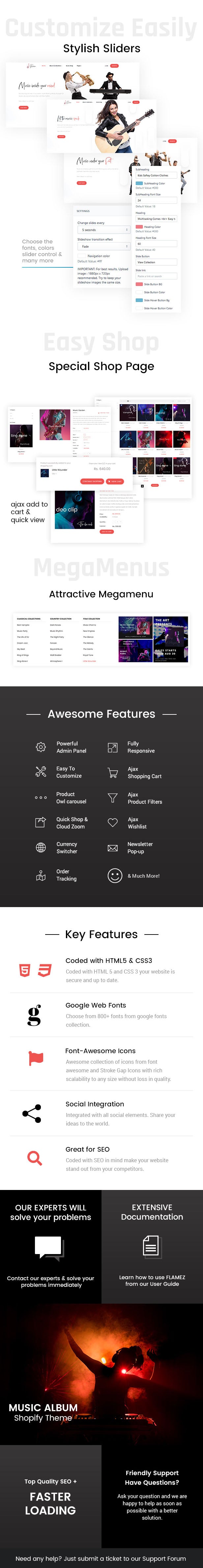 Flamez - Online Music Store Shopify Theme