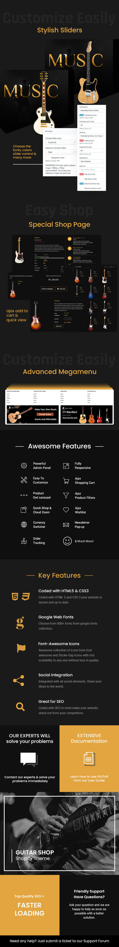 Guitare - Instruments & Music Store Shopify Theme