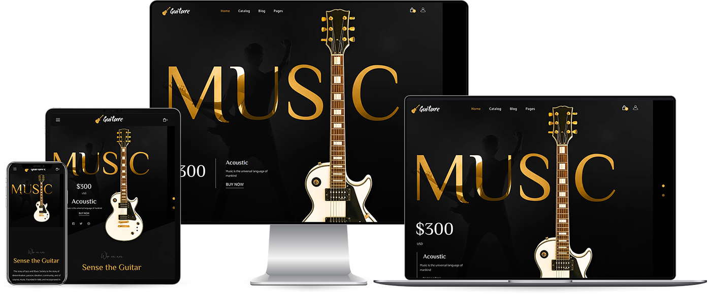 Guitare - Instruments & Music Store Shopify Theme