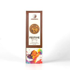 Dhoop Chaon & Co. Festive Woody Premium Bambooless Incense Sticks