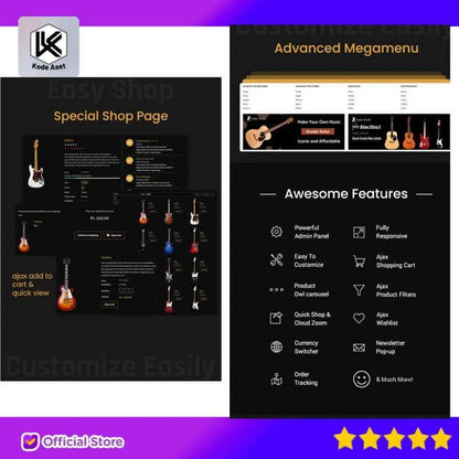 Guitare - Instruments & Music Store Shopify Theme