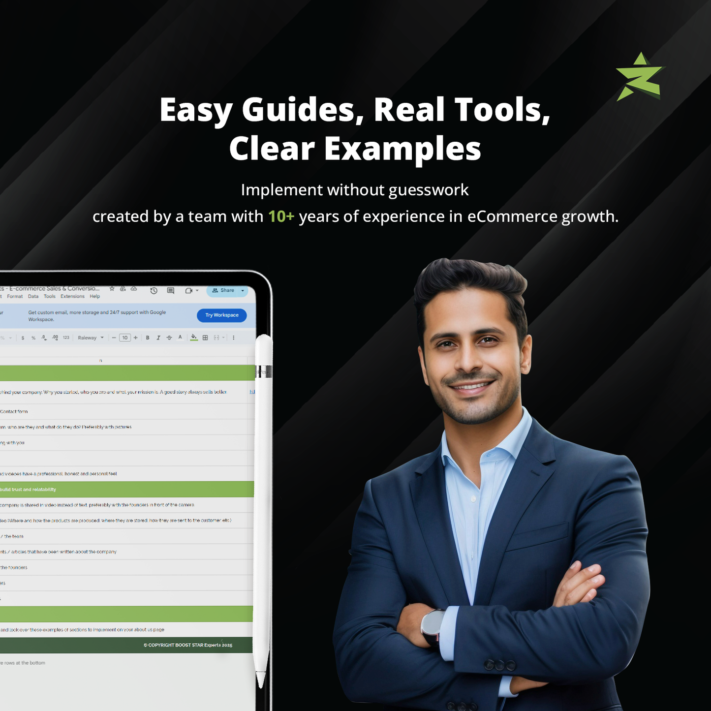 BOOST STAR Experts' Ultimate E-Commerce Conversion Checklist