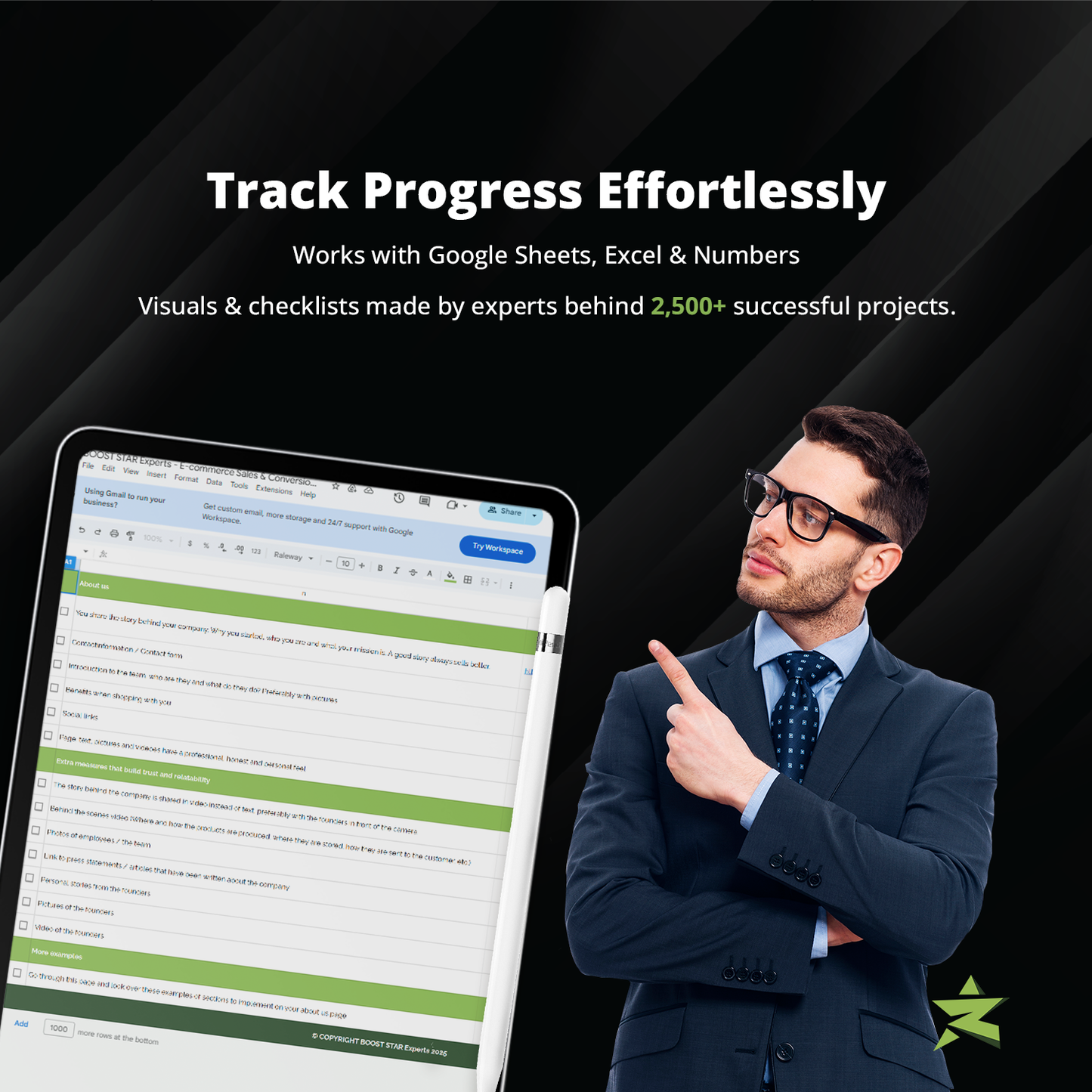 BOOST STAR Experts' Ultimate E-Commerce Conversion Checklist