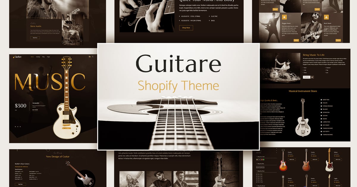 Guitare - Instruments & Music Store Shopify Theme