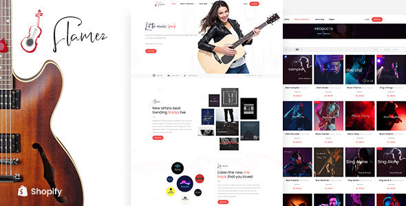 Flamez - Online Music Store Shopify Theme