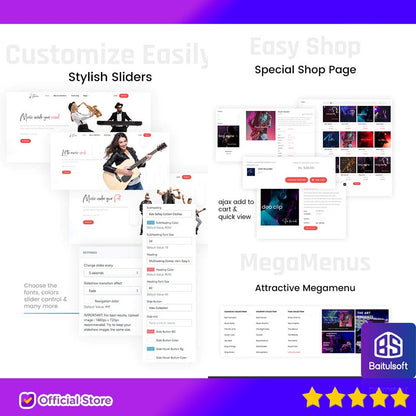 Flamez - Online Music Store Shopify Theme